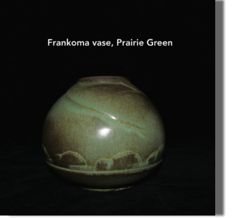 Great green glaze with trees around diameter