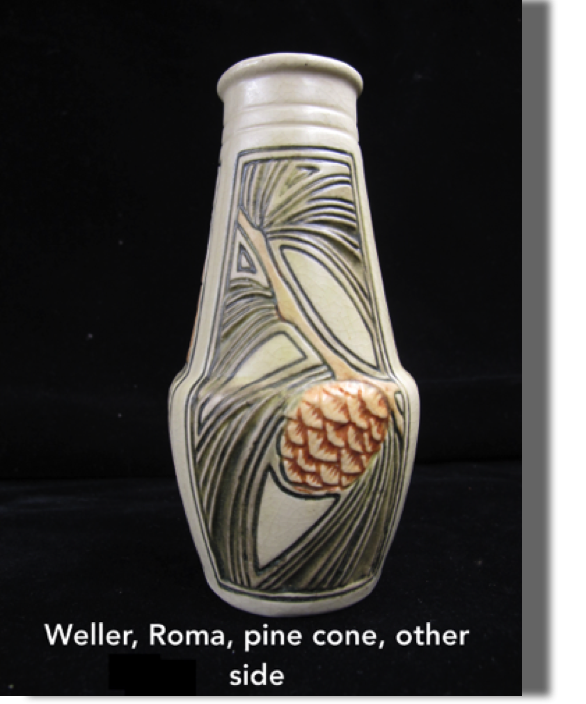 Other side of Roma with pine cone